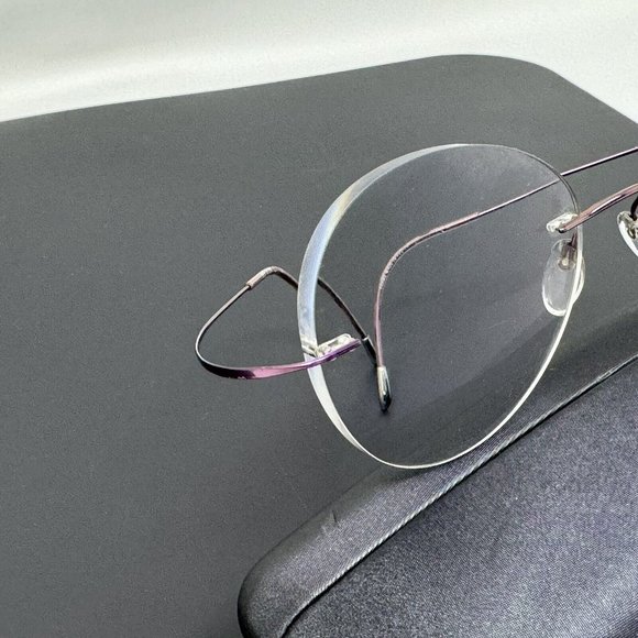 Silhouette Eyeglasses 5515 70 3540 Titan Purple Rimless Frame Austria 48[]19 140 - Picture 2 of 15